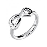 Anello 2Jewels Donna Infinity in Acciaio Zirconia 221041-14 - 221041-11